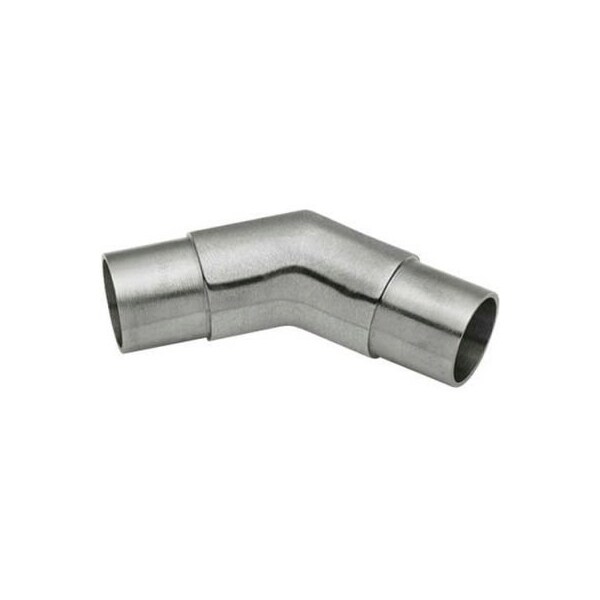 Lavi Industries Lavi Industries, Flush Angle Fitting, 135 Degree, for 1.5" Tubing, Satin Stainless Steel 44-730/1H - main